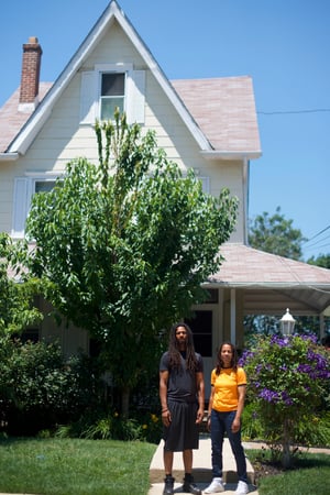 Debbie Africa and her son, Mike Africa, in Clifton Heights, Pennsylvania.