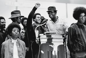 Huey Newton Speaks At Revolutionary People’s Party Constitutional Conventionin 1970.